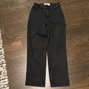 Hollister Women's Straight Leg Black Jeans